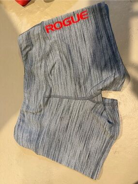 Rogue Gray Marled Performance Shorts with Black Zipper